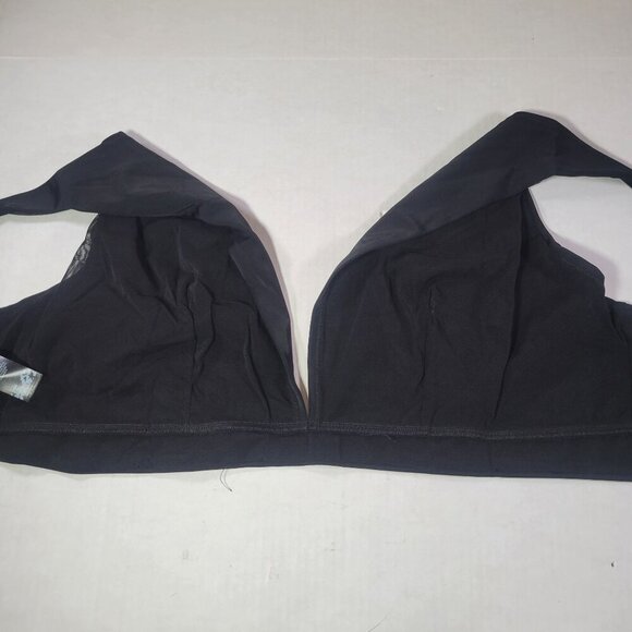 ASOS Design Black Adjustable Bralette Bikini Back Closure Top Size UK22/US18 - Picture 8 of 8